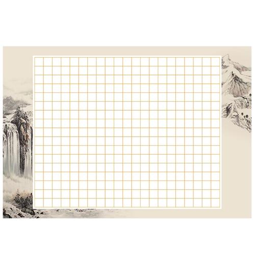 昕果a3硬笔书法作品纸大张大幅大号比赛专用纸方格小学生练字本书写