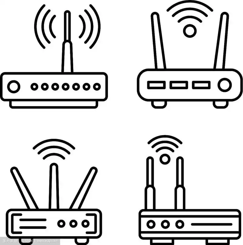 路由器图标设置轮廓样式