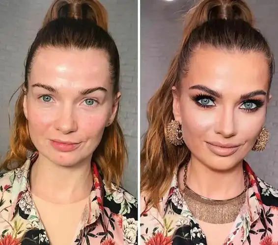 一群路人化妆前后的照片,妆后每个人都可以直接当网红了