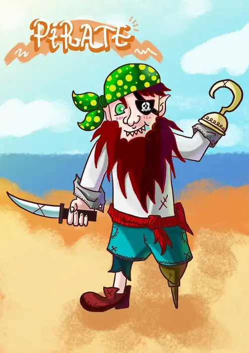 海盗|插画|创作习作|强子哥哥_sb_原创作品-站酷zcool