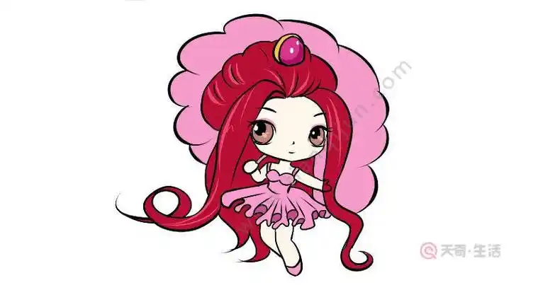 超萌萌茉莉公主叶罗丽插画卡通简笔画精灵梦叶罗丽茉莉仙子简笔画画法