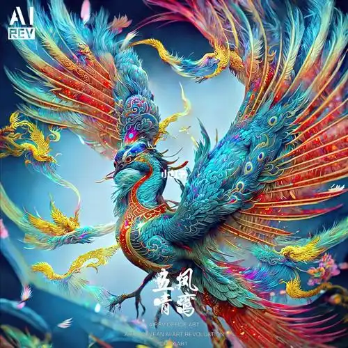 青鸾是常伴西王母的神鸟,也是西王母的信使,《山海经 山经》卷二"西山