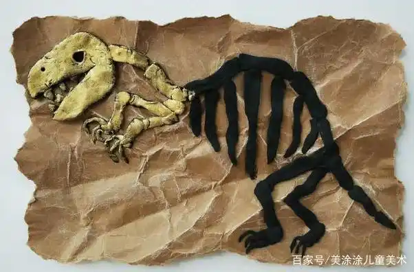 美涂涂美术:7-9岁超轻黏土教程-恐龙化石