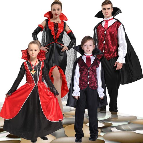 万圣节cosplay服装吸血鬼服伯爵吸血鬼恶魔衣服表演服恐怖鬼衣