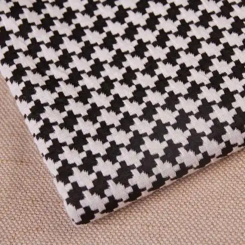 全涤弹力针织提花布 几何图形针织提花布 空气层提花面料