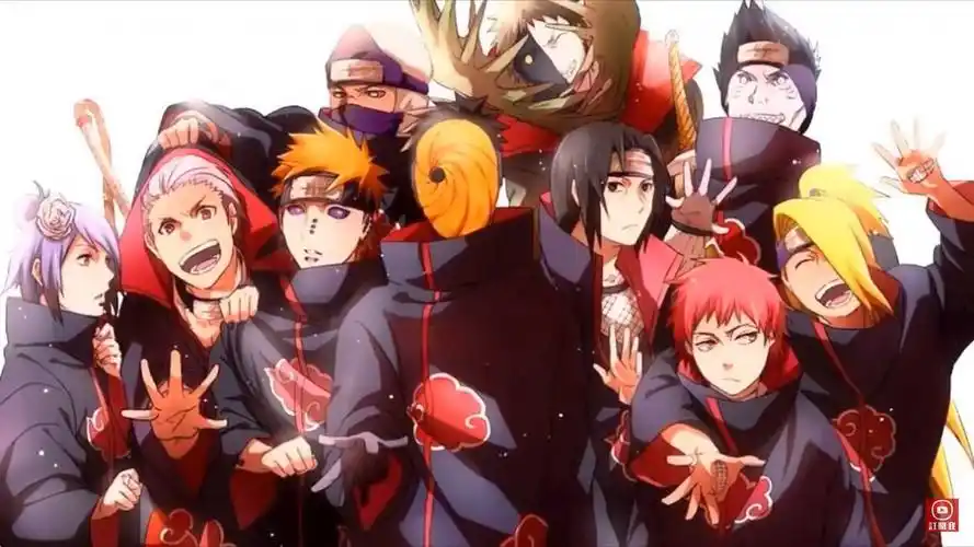 先说一下,晓组织是所有动漫里我最喜欢的一个组织,是非常霸气的腋个