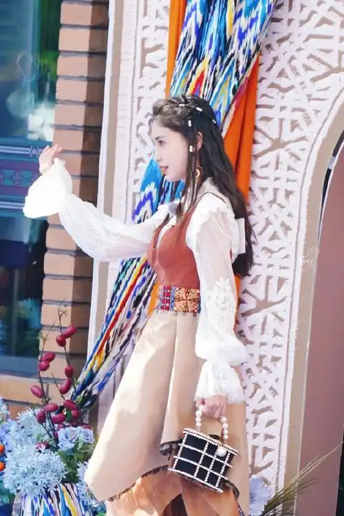 奔跑吧angelababy##angelababy奔跑吧西域公主造型