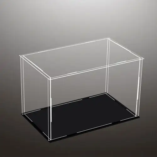亚克力展示盒手办模型盒子透明动漫高达玩具防尘玻璃罩长方形定做