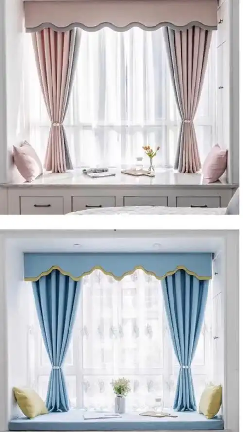 飘窗帘头款式图片最新 飘窗窗帘帘头款式图片大全-图片大观-奇异网