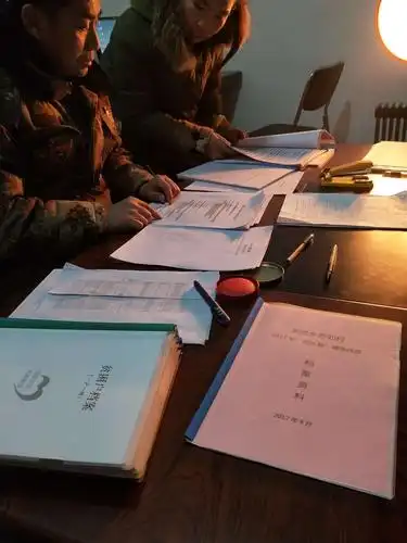 晚上加班整理资料