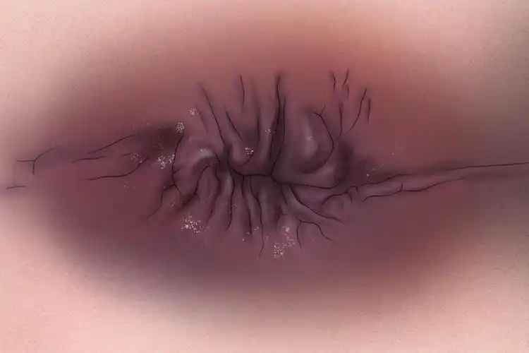 屁股湿疹症状图片_有来医生