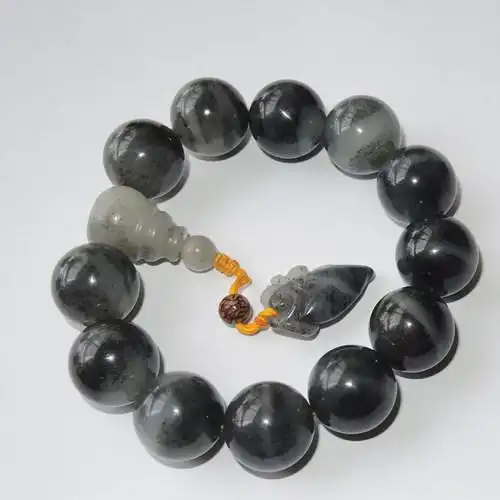 方言精品和田玉手串男款放漏全手链手串男款口碑好店