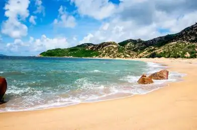 广东省台山市著名景点"散石湾"美丽的海景