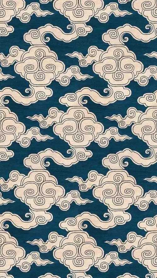 中式吉祥云纹样式底纹