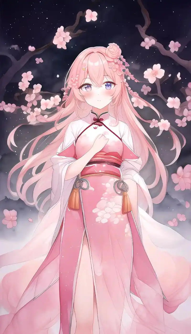 二次元少女 桃花仙子祝您笑口常开!#二次元 #动漫壁纸 # - 抖音