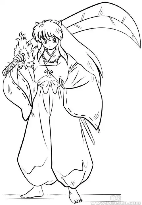 [新手练习线稿][犬夜叉]犬夜叉[15p] | 萌绘