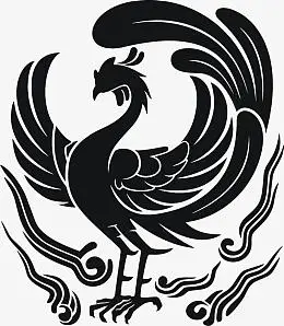 图腾凤凰纹身png手绘高清晰度