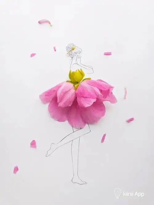 花瓣也能作画
