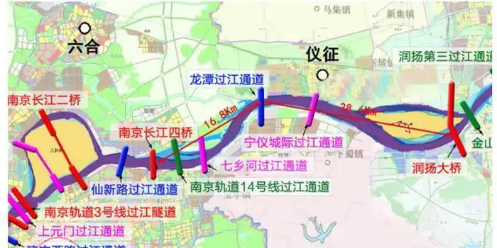 南京仙新路过江通道今年四季度开工 龙潭过江通道明年下半年开建