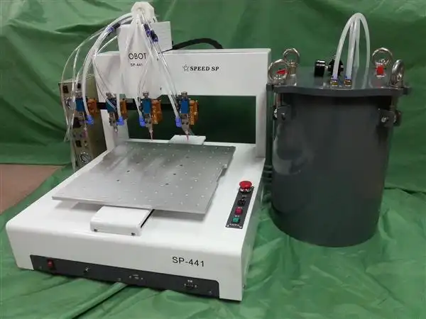 生产批发大胶量压力桶自动点胶机 sp-441深圳滴胶机