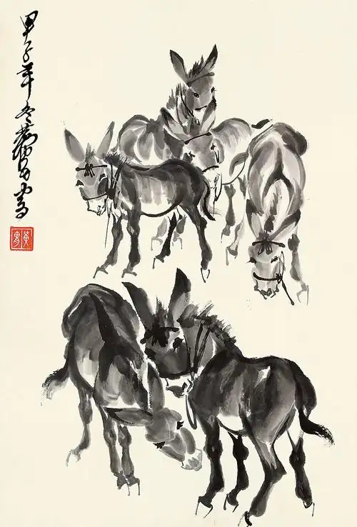 庆六周年安徽九乐中国书画艺术品拍卖会中国现当代书画专题黄胄-驴