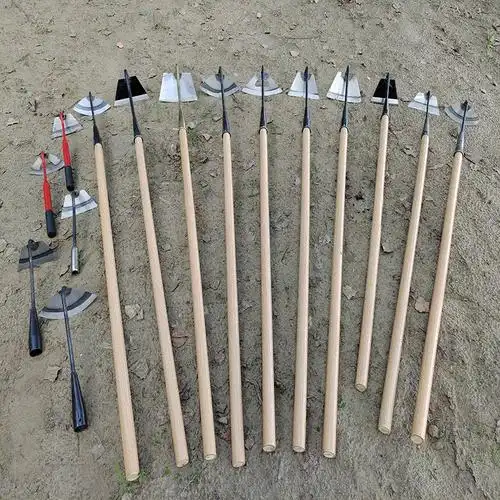 农用工具锄头挖地种菜家用古达农具开荒铲子全钢木柄铲草松土锄头除草