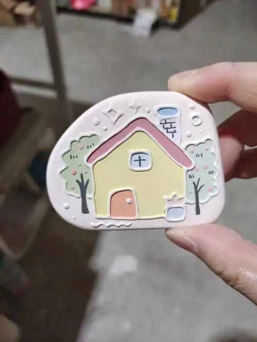 漂亮房子冰箱贴手绘diy