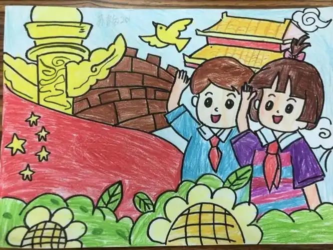"欢度国庆 绘画中华"国庆主题绘画作品-图5