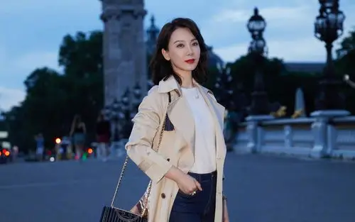 陈数优雅夜景写真桌面壁纸