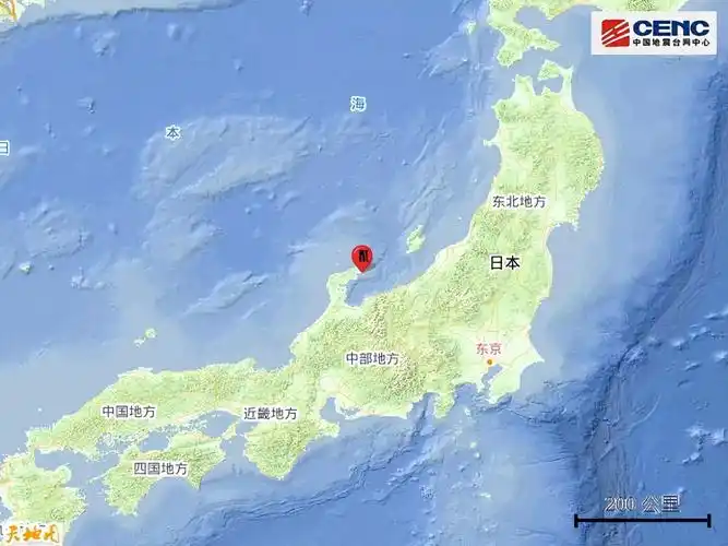 日本石川县能登地区发生6.3级地震