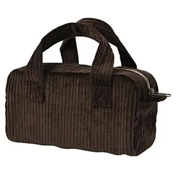 日本专柜正品代购 男士手提包 muji无印良吕 灯芯绒拉链手提包包/化妆