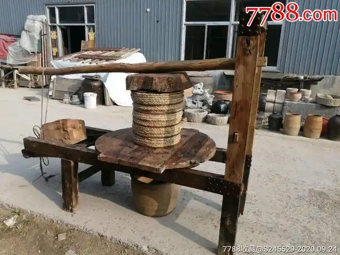 民俗物件榨油机-其他木制用品-7788商城