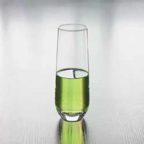 厂家批发透明奶茶杯个性果汁杯高档酒店餐厅水杯吹制椭圆形玻璃杯