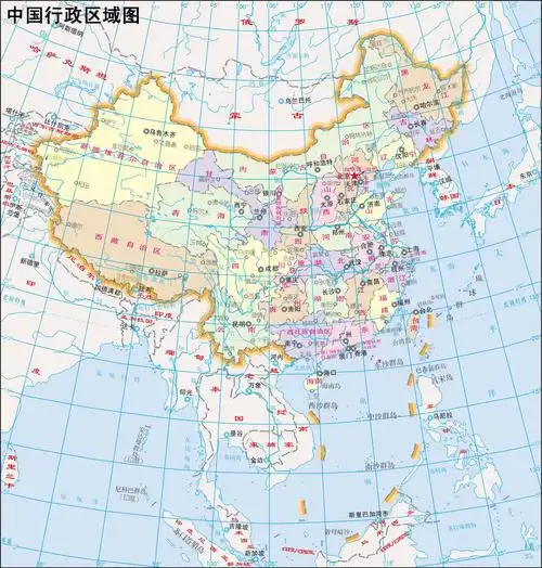 中国地图全图_高清版_下载-政区地图