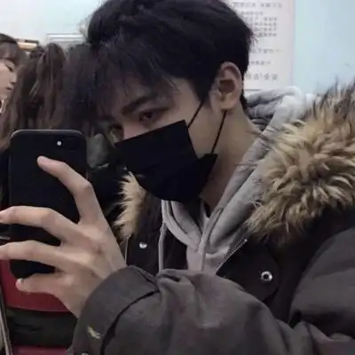 戴口罩控男生头像男生帅气冷酷真人戴口罩头像