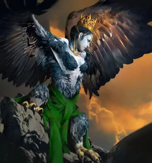 人头鹰身的创意手机背景图片_超清,高清图片,手机壁纸