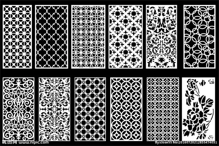 镂空雕花设计图__移门图案_底纹边框_设计图库_昵图网nipic.com