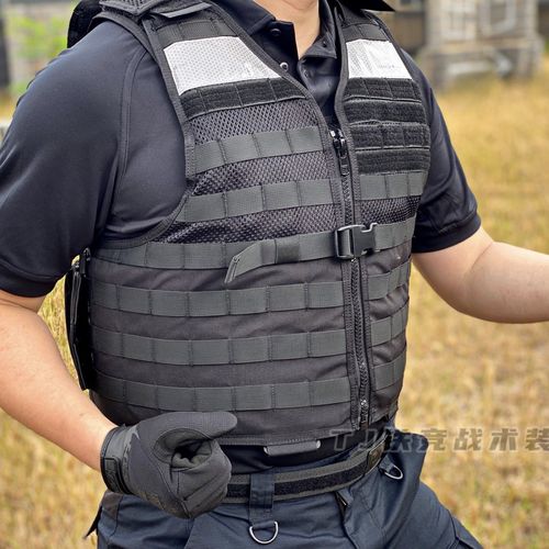 战术巡逻2021铁竞正品3x305黑色勤务背心防刺战术背心