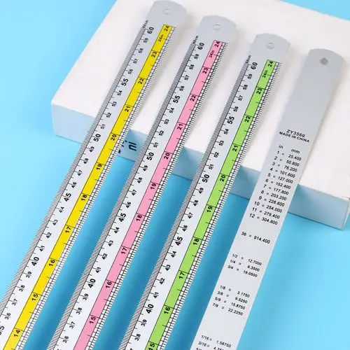 60cm铝尺加工金属尺工厂铝尺卡通铝尺铝合金尺工业测量尺批发