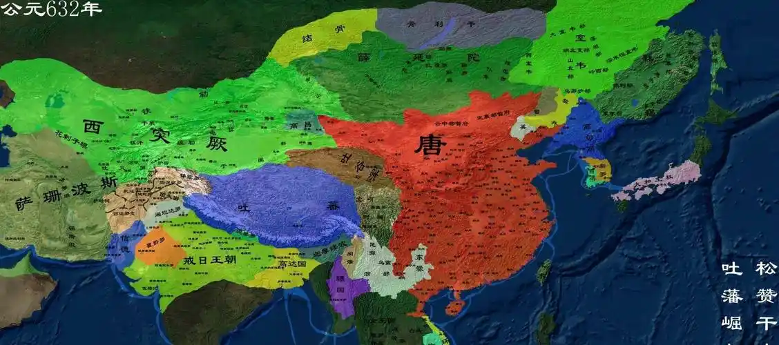 李世民在位20年,大唐领土增加了多少?_唐太宗_吐谷浑_疆域