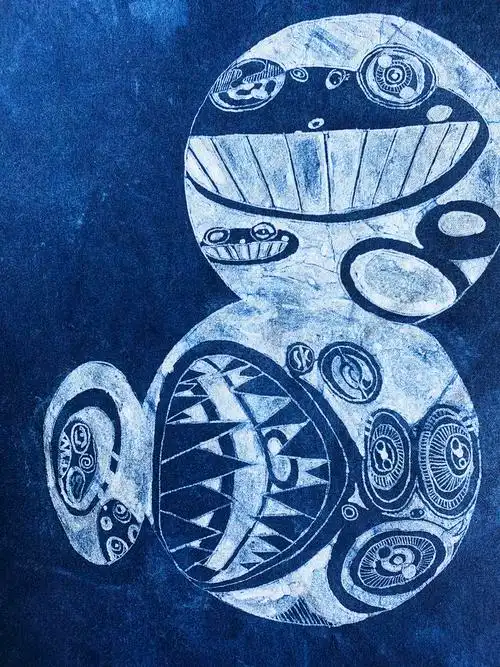 非遗——小众的绘画艺术 近期蜡染非遗绘画作品整理