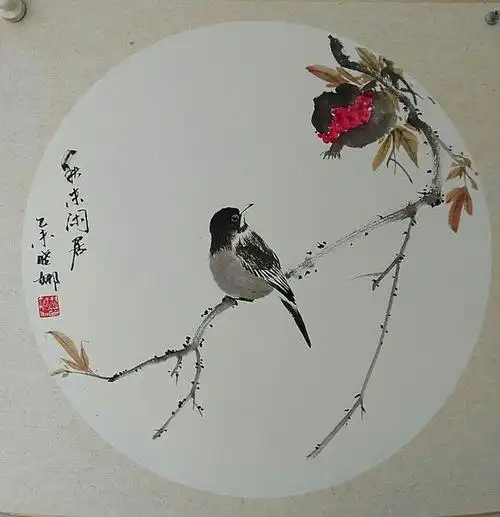 杨晓娜国画小鸟系列作品欣赏