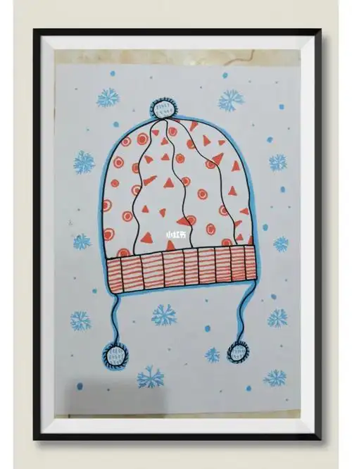 暖和的帽子简笔画帽子