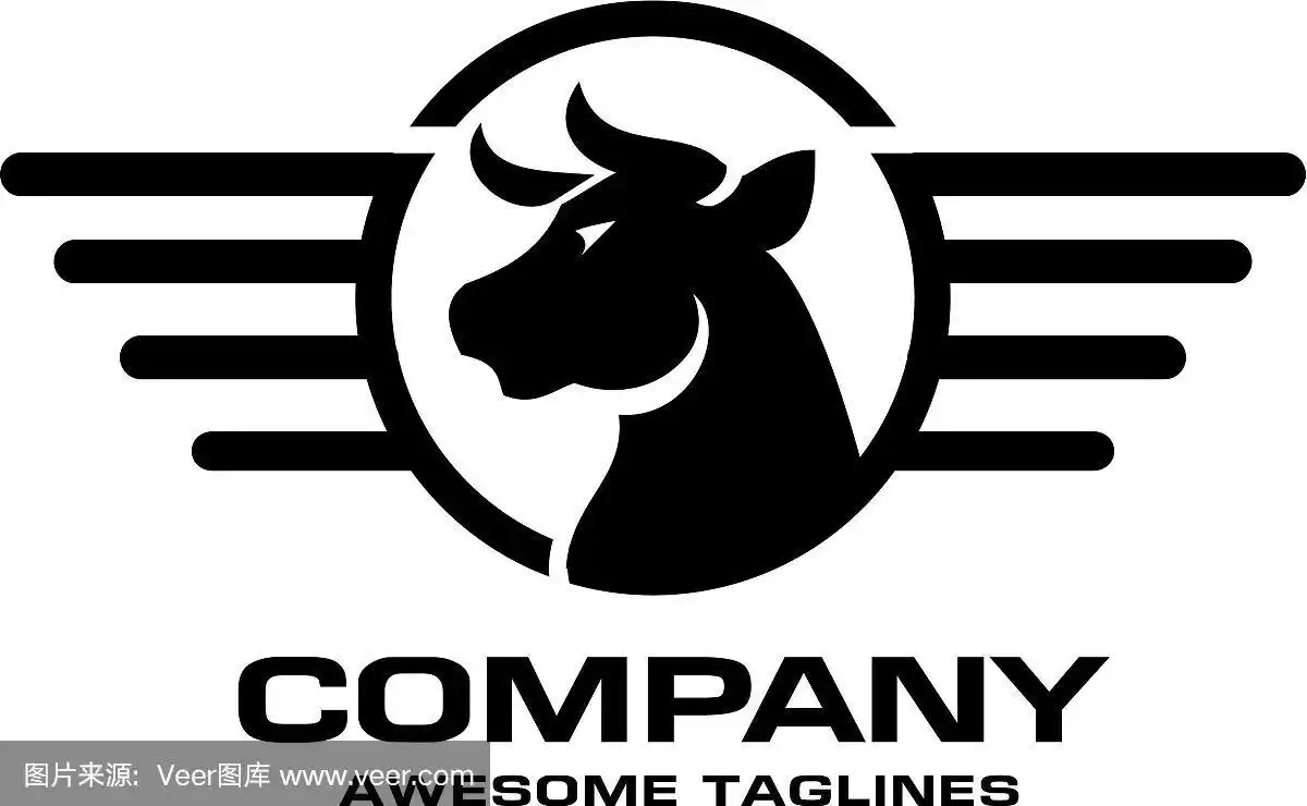 牛头圆标志概念