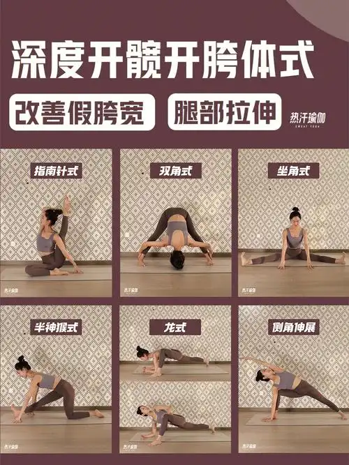 拉伸要点8个动作深度开髋改善假胯宽