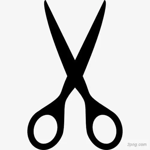 黑色剪刀png素材透明免抠图片其他元素