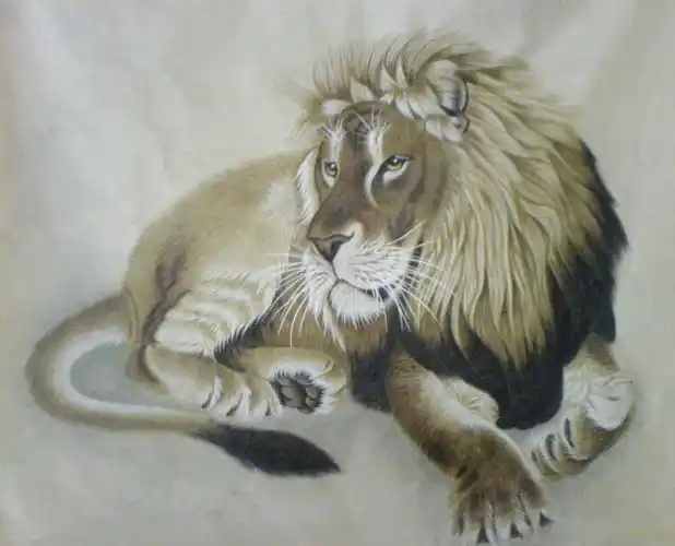 菏泽书画 国画 新工笔动物