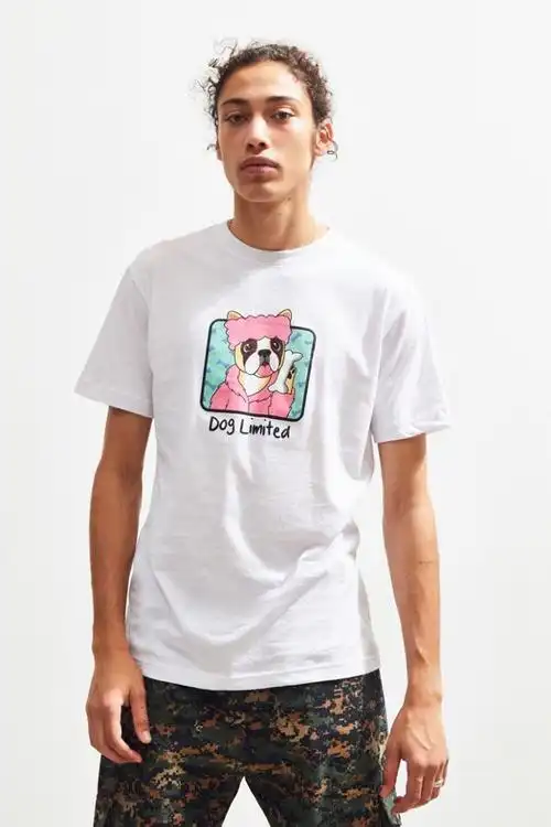 定制设计 o 领纯棉 t恤丝网印花卡通狗 t恤 - buy dog tshirt,cartoon