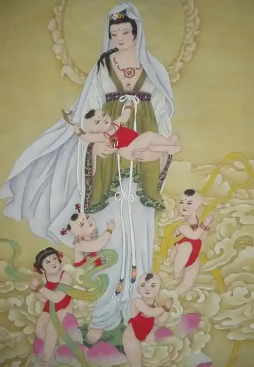 观音菩萨送子图