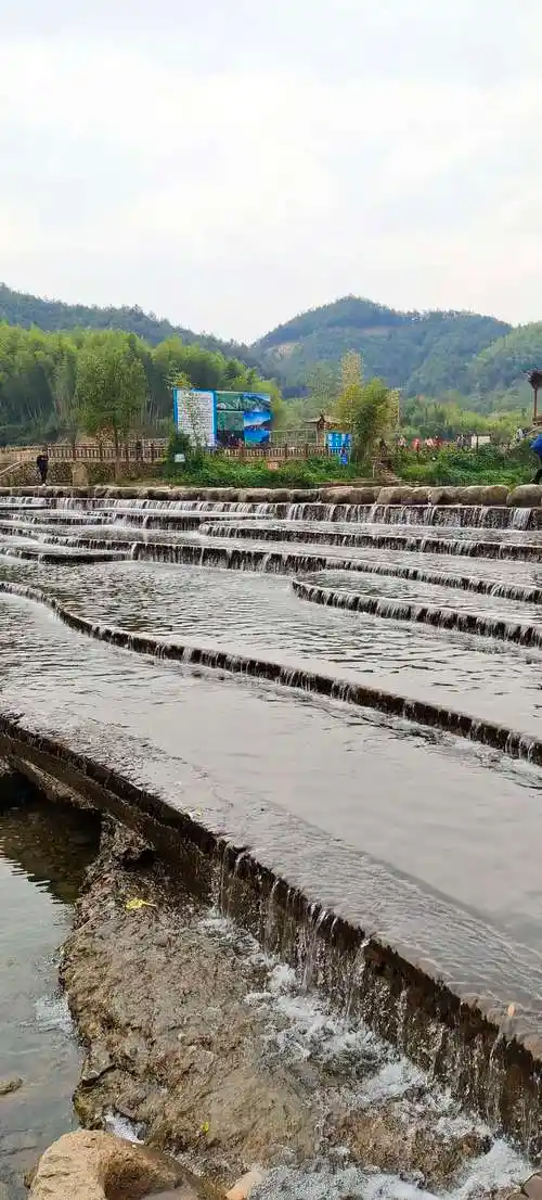 游浙江金华浦江檀溪上海村,仙华山,通济桥水库,中国诗人小镇,云梯瀑布